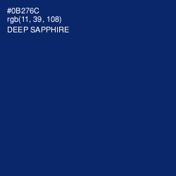 #0B276C - Deep Sapphire Color Image