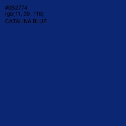 #0B2774 - Catalina Blue Color Image