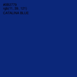 #0B2779 - Catalina Blue Color Image