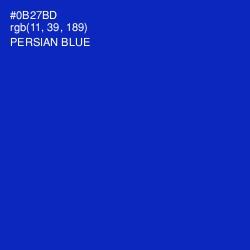 #0B27BD - Persian Blue Color Image