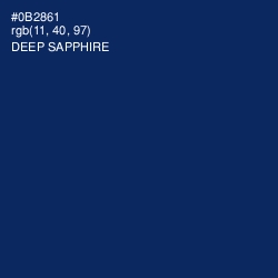 #0B2861 - Deep Sapphire Color Image