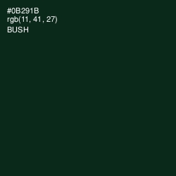 #0B291B - Bush Color Image