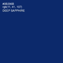#0B296B - Deep Sapphire Color Image