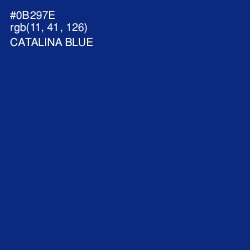 #0B297E - Catalina Blue Color Image