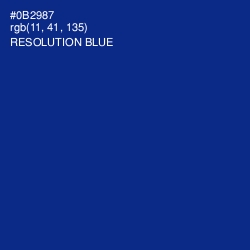 #0B2987 - Resolution Blue Color Image