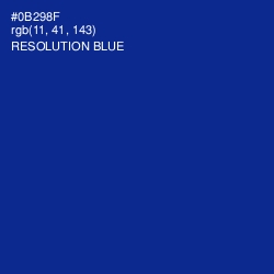 #0B298F - Resolution Blue Color Image