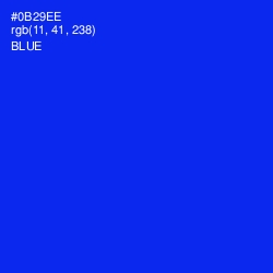 #0B29EE - Blue Color Image