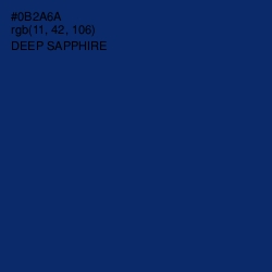 #0B2A6A - Deep Sapphire Color Image