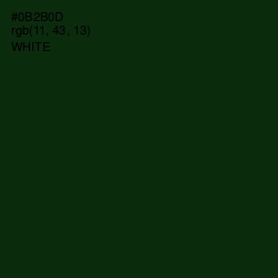 #0B2B0D - Palm Green Color Image