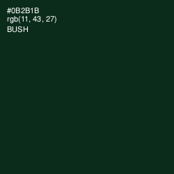 #0B2B1B - Bush Color Image