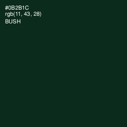 #0B2B1C - Bush Color Image