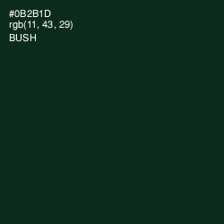 #0B2B1D - Bush Color Image
