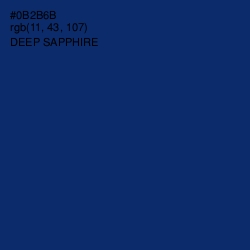 #0B2B6B - Deep Sapphire Color Image