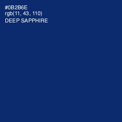 #0B2B6E - Deep Sapphire Color Image