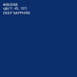 #0B2D6B - Deep Sapphire Color Image
