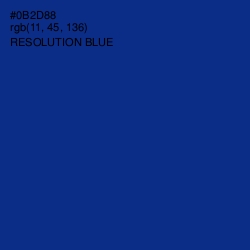 #0B2D88 - Resolution Blue Color Image