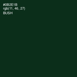#0B2E1B - Bush Color Image