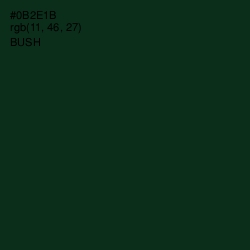 #0B2E1B - Bush Color Image