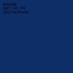 #0B2E68 - Deep Sapphire Color Image