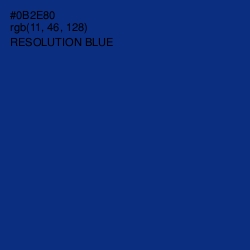 #0B2E80 - Resolution Blue Color Image