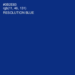 #0B2E83 - Resolution Blue Color Image