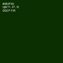 #0B2F00 - Deep Fir Color Image