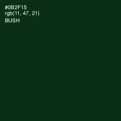 #0B2F15 - Bush Color Image