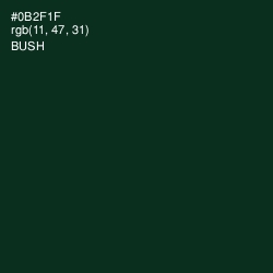 #0B2F1F - Bush Color Image