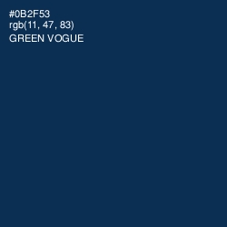 #0B2F53 - Green Vogue Color Image