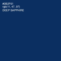 #0B2F61 - Deep Sapphire Color Image