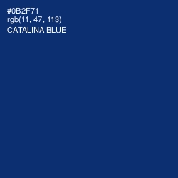 #0B2F71 - Catalina Blue Color Image