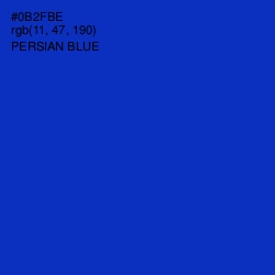 #0B2FBE - Persian Blue Color Image