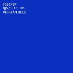 #0B2FBF - Persian Blue Color Image