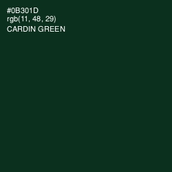 #0B301D - Cardin Green Color Image