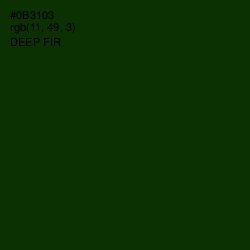 #0B3103 - Deep Fir Color Image