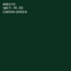 #0B311E - Cardin Green Color Image