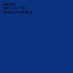 #0B3181 - Resolution Blue Color Image