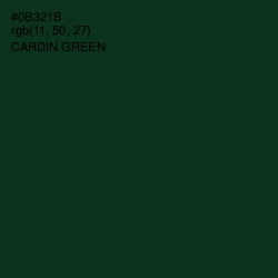 #0B321B - Cardin Green Color Image