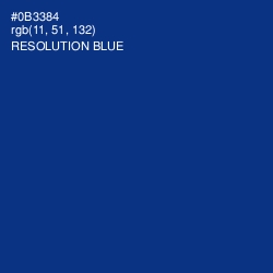 #0B3384 - Resolution Blue Color Image