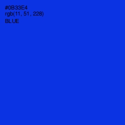 #0B33E4 - Blue Color Image