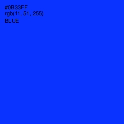 #0B33FF - Blue Color Image