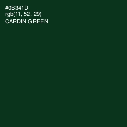 #0B341D - Cardin Green Color Image