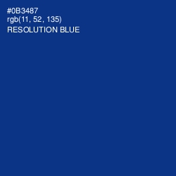 #0B3487 - Resolution Blue Color Image