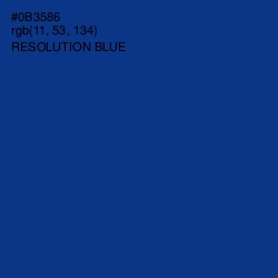 #0B3586 - Resolution Blue Color Image