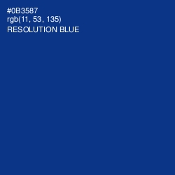 #0B3587 - Resolution Blue Color Image