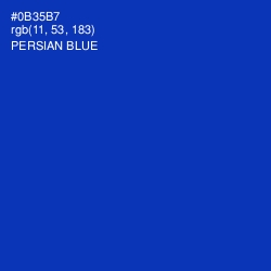 #0B35B7 - Persian Blue Color Image
