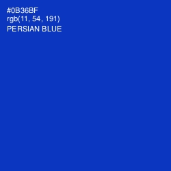 #0B36BF - Persian Blue Color Image