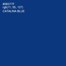 #0B377F - Catalina Blue Color Image