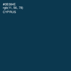 #0B384E - Cyprus Color Image