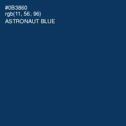 #0B3860 - Astronaut Blue Color Image